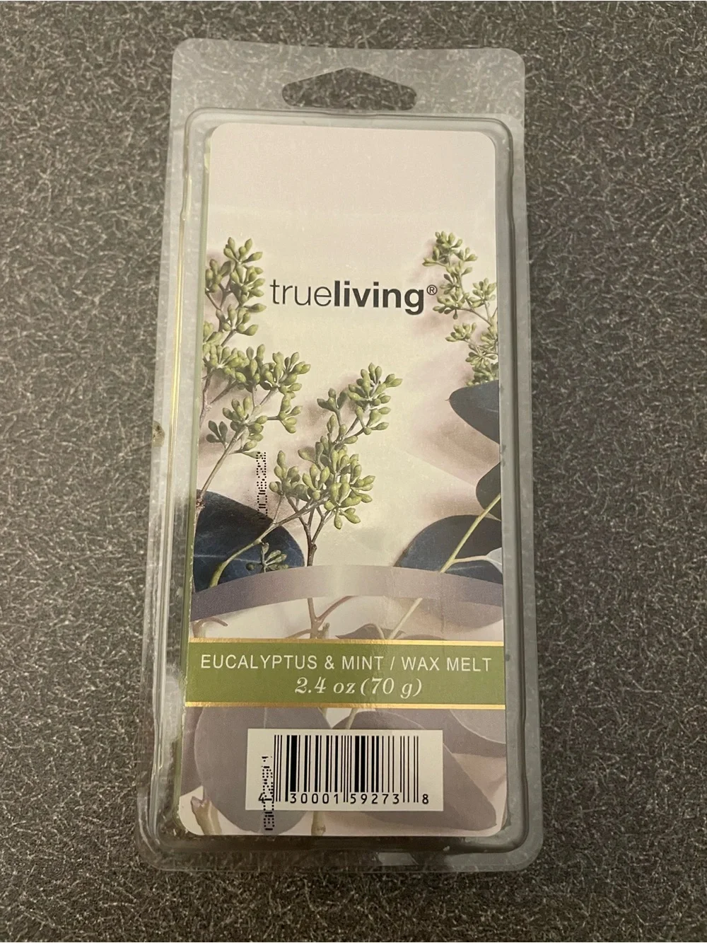 TrueLiving Eucalyptus & Mint Wax Melt - Green